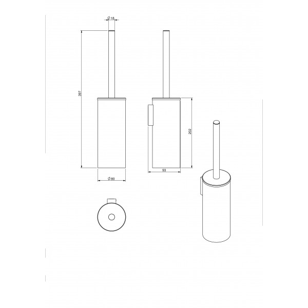 Ерш хром к стене Langberger (Германия) 70672 sun-id-561461 - Вид №1