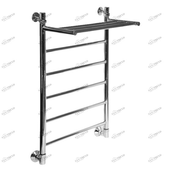 Полотенцесушитель водяной Aquanet Грация ЛП ВП 800x600, с верхней полкой 00184161