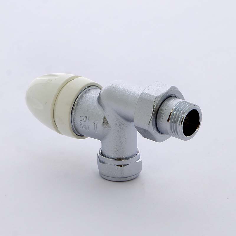 Вентиль обж-Н угловой для радиаторов термостатический с разъемным соединением TIEMME 1/2"х15 3300021 - Вид №2