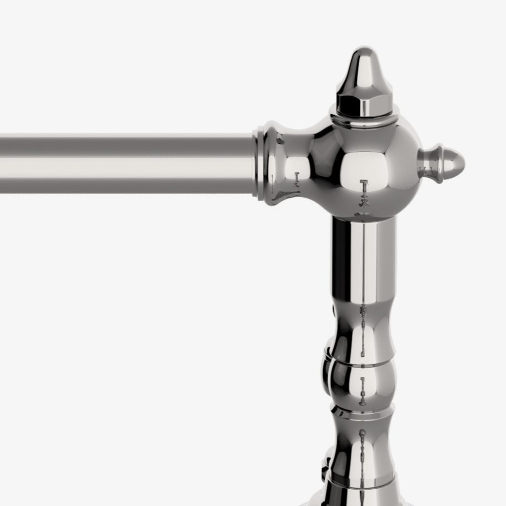 JUKM19 Джулия Смеситель для кухни с высоким профилем с тремя отверстиями, металлическими ручками и распылителем Waterworks Julia - Вид №1