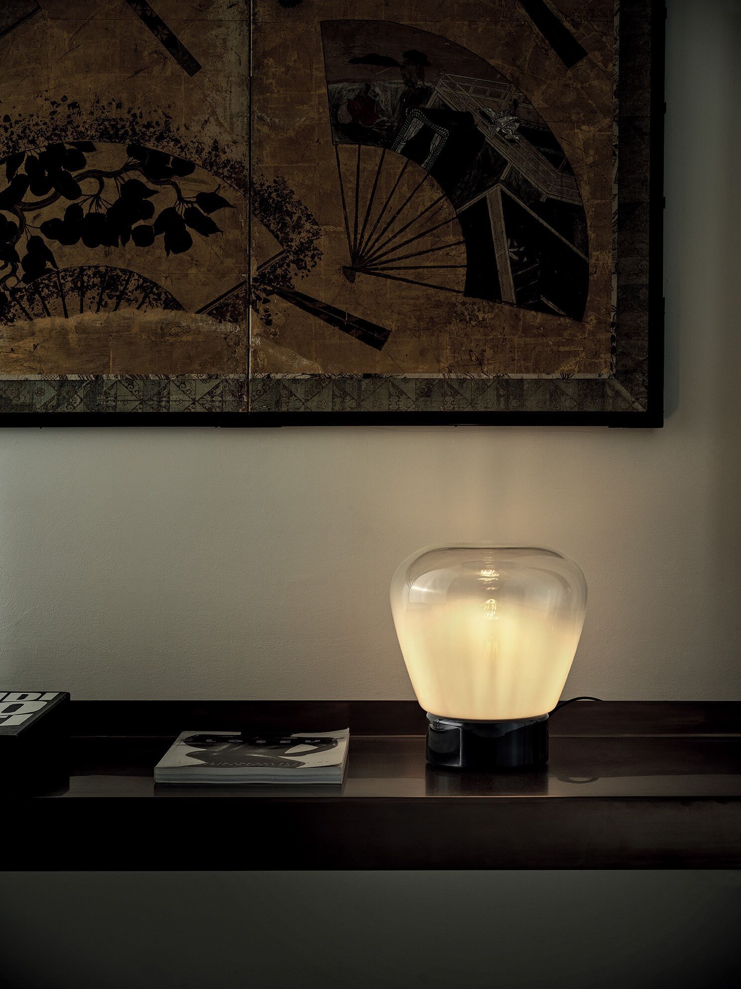 Стеклянная настольная лампа Bontempi Casa STONE ARCH-00121483 - Вид №3