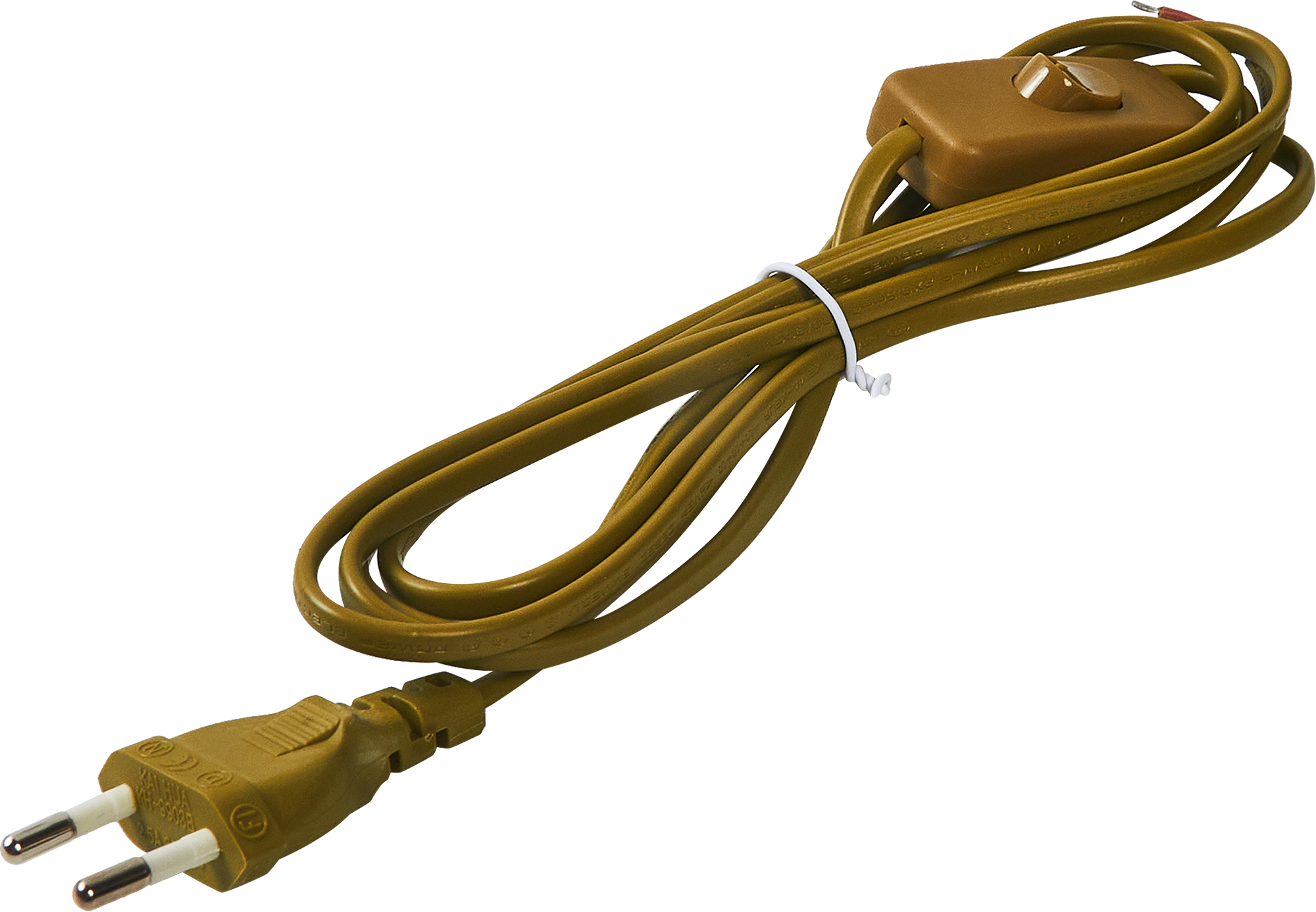 Провод с выключателем DUWI 2 м, золото, 550 Вт 87658058 STLM-0074657 - Вид №2