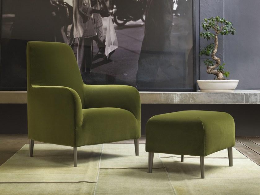 Verzelloni Кресло со съемным чехлом из ткани с высокой спинкой Divanitas sun-id-1424390 - Вид №3