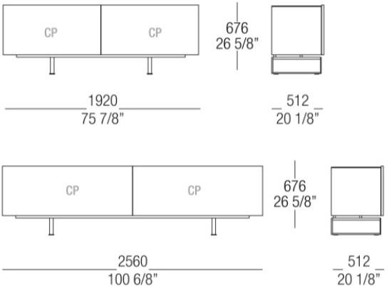 MisuraEmme Буфет из лакированного дерева с ящиками Atelier sun-id-1512963 - Вид №7