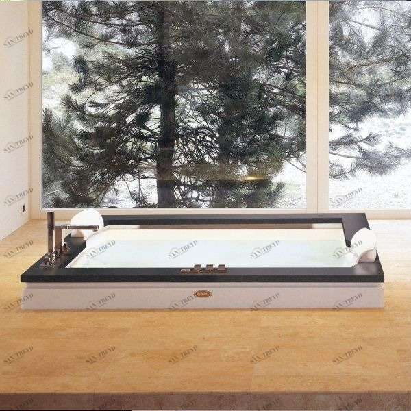 Ванна встроенная с гидромассажем "BASE" Aura Plus 9H43-507 Jacuzzi 9H43507