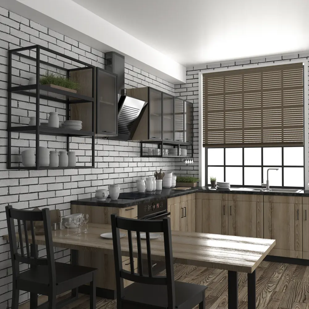Полка-каркас для кухни 35х35х80 см, алюминий/стекло 82044512 STLM-2149857 DELINIA  - Вид №6