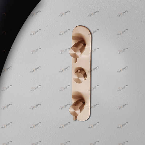 Термостат для душа розовое золото TOOX Radomonte TXQ54R