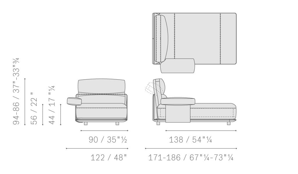 Кожаный модульный диван Poltrona Frau коллекция - диваны и кресла ARCH-00076677 - Вид №16