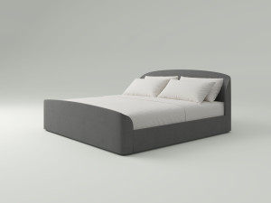 Мягкая двуспальная кровать