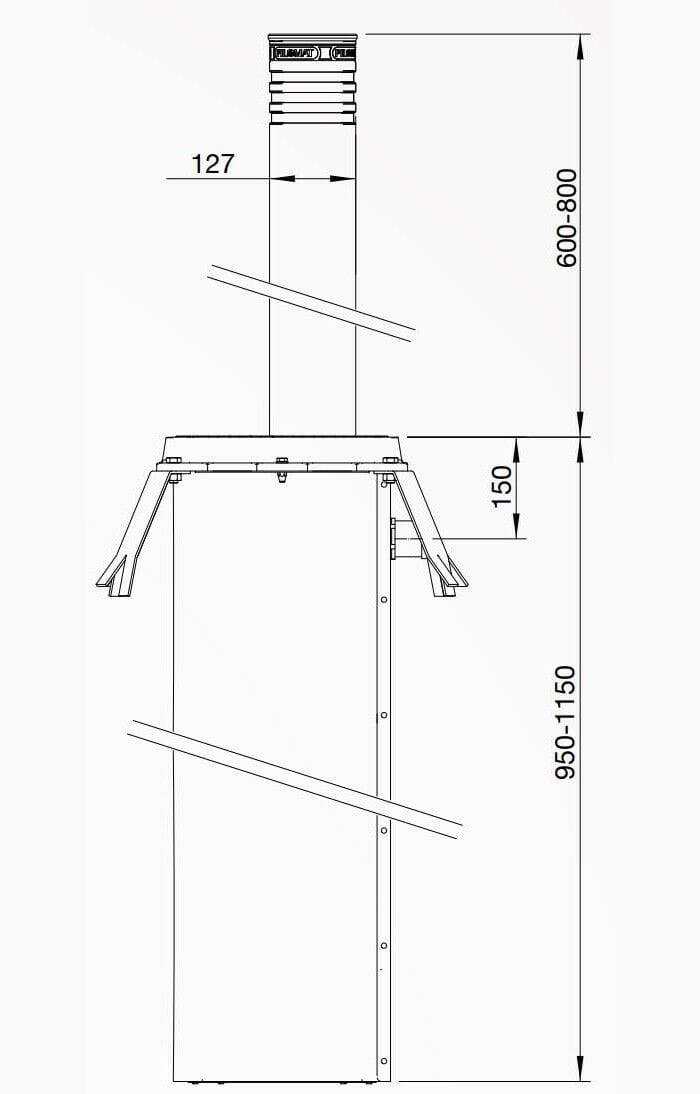 Гидравлический автоматический боллард Pilomat Security line ARCH-00072160 - Вид №3