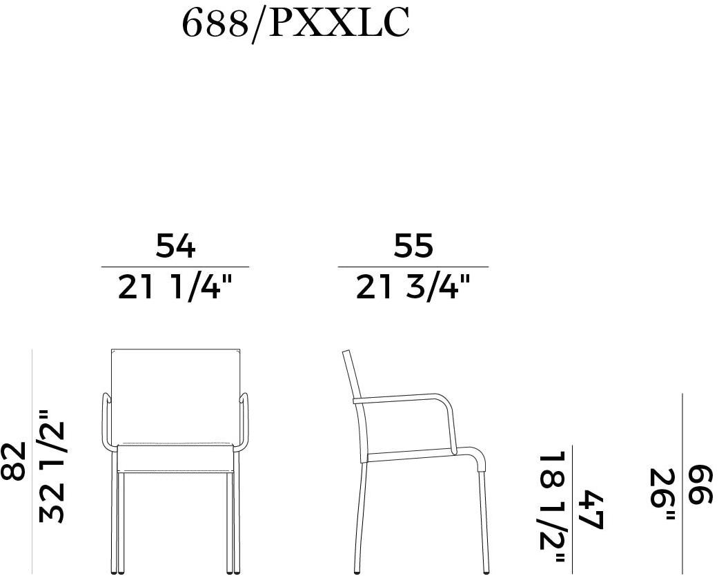 Potocco Стул в современном стиле с подлокотниками Agra 688/pxxlc - Вид №4