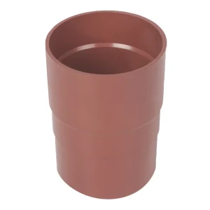 Муфта для водосточной трубы 82 мм цвет красный