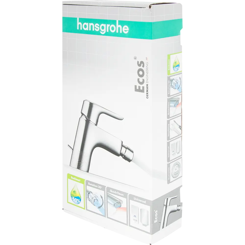 Смеситель для биде Hansgrohe Ecos, цвет хром 12824082 STLM-2208372 - Вид №6
