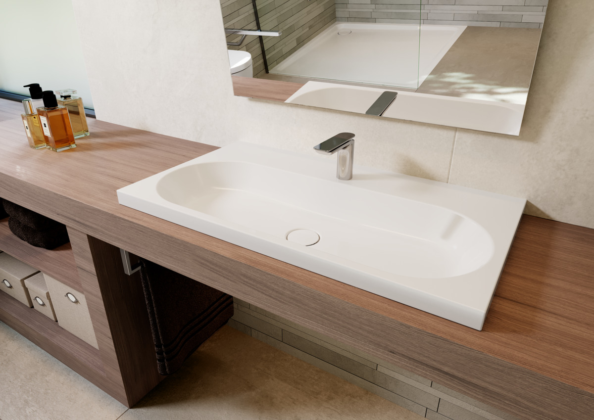 Умывальник KALDEWEI Сталь эмалированная 3056 448 теплый серый 60 30563319448 - Вид №6