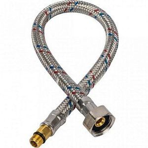 Гибкая подводка для воды M10 (18 мм) х 1/2 BP STOUT - 400 мм