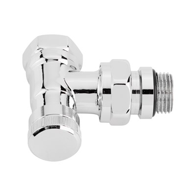 Danfoss Клапан RLV для бокового присоединения к радиатору RLV-CX Клапан запорный Ду 15, угл., хром 003L0273 