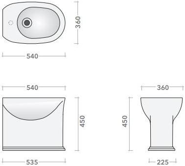 Биде напольное Madre Ceramica Flaminia sun-id-1458061 - Вид №5