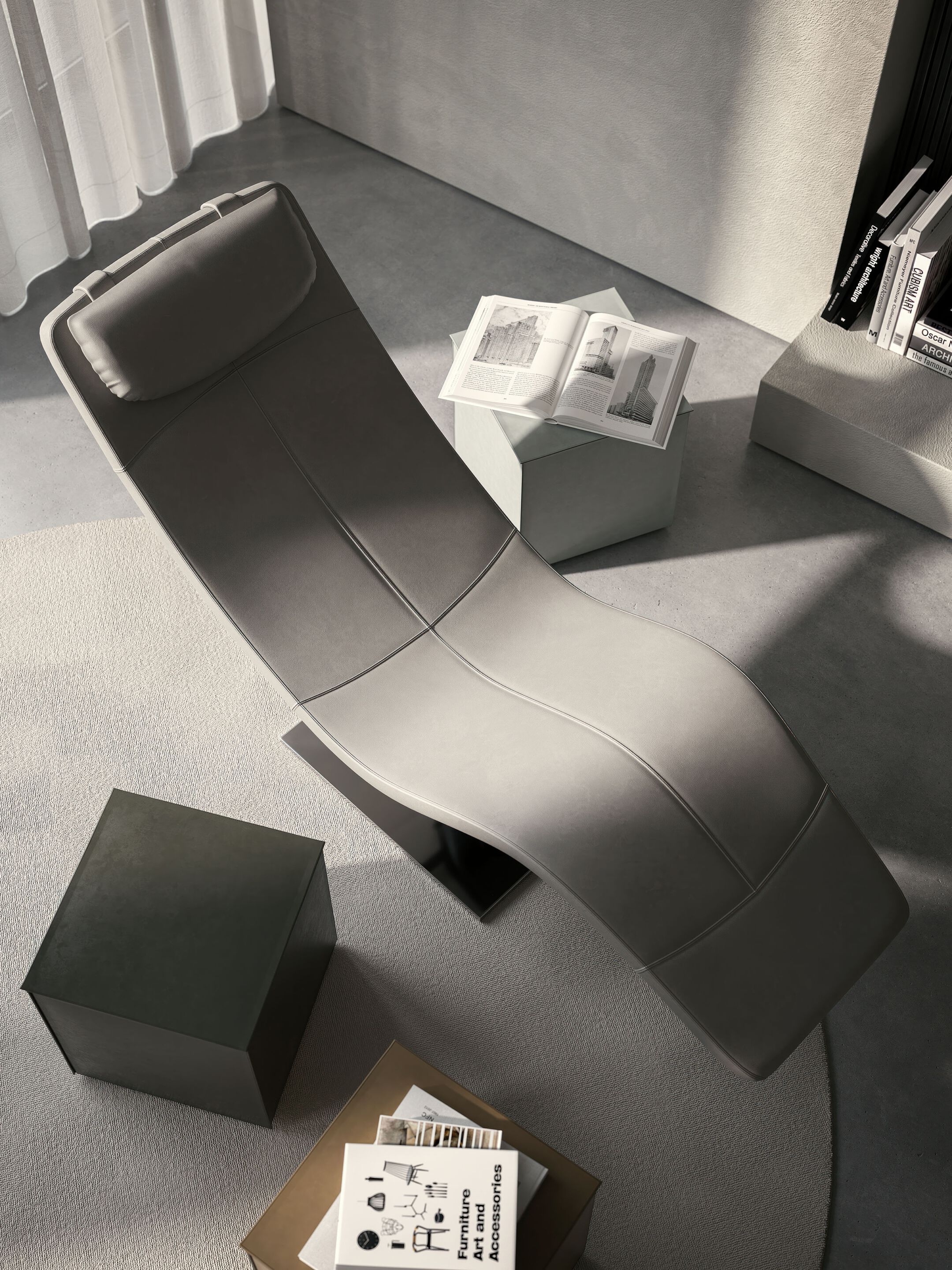 Кожаный шезлонг Cattelan italia CASANOVA ARCH-00039656 - Вид №7