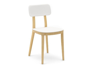 Стул из дерева и полипропилена