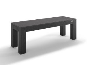 Набор столов из черного ясеня с 2 скамейками