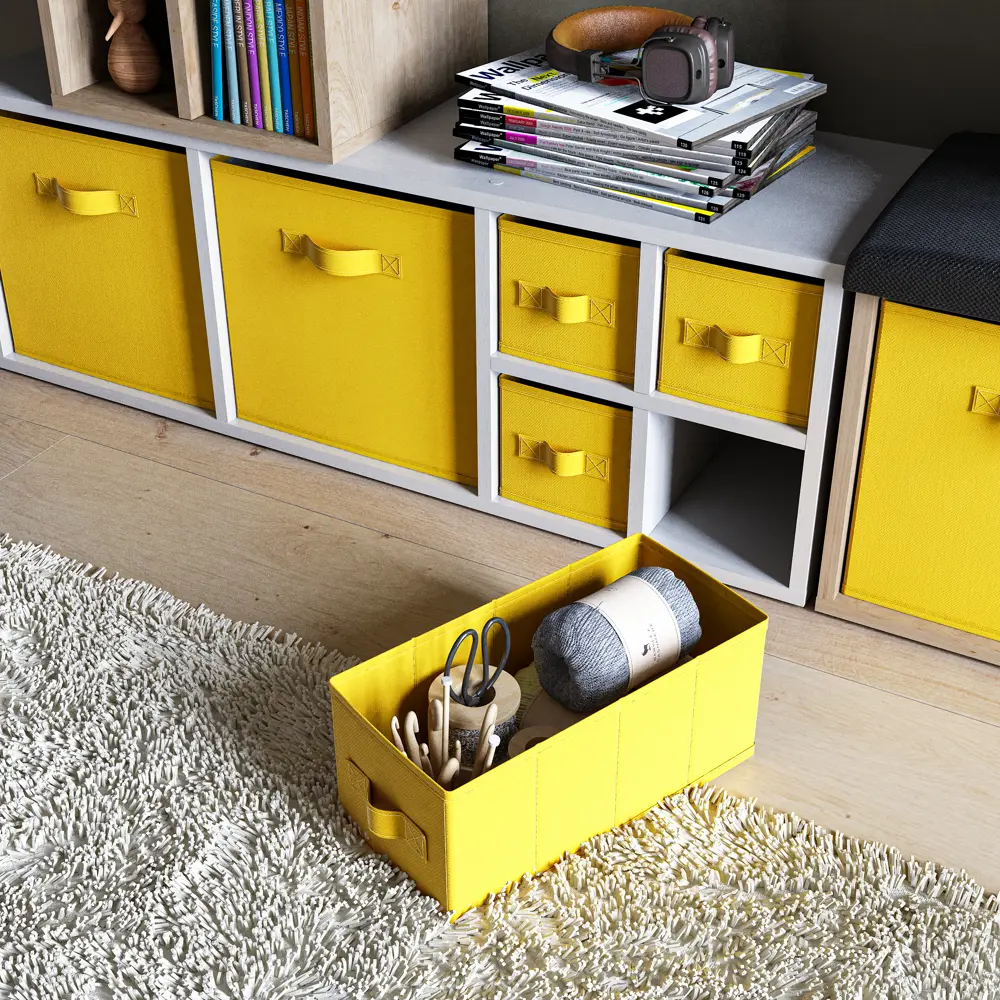 Spaceo KUB Органайзер для хранения Banana 15×31×15 см 81990630