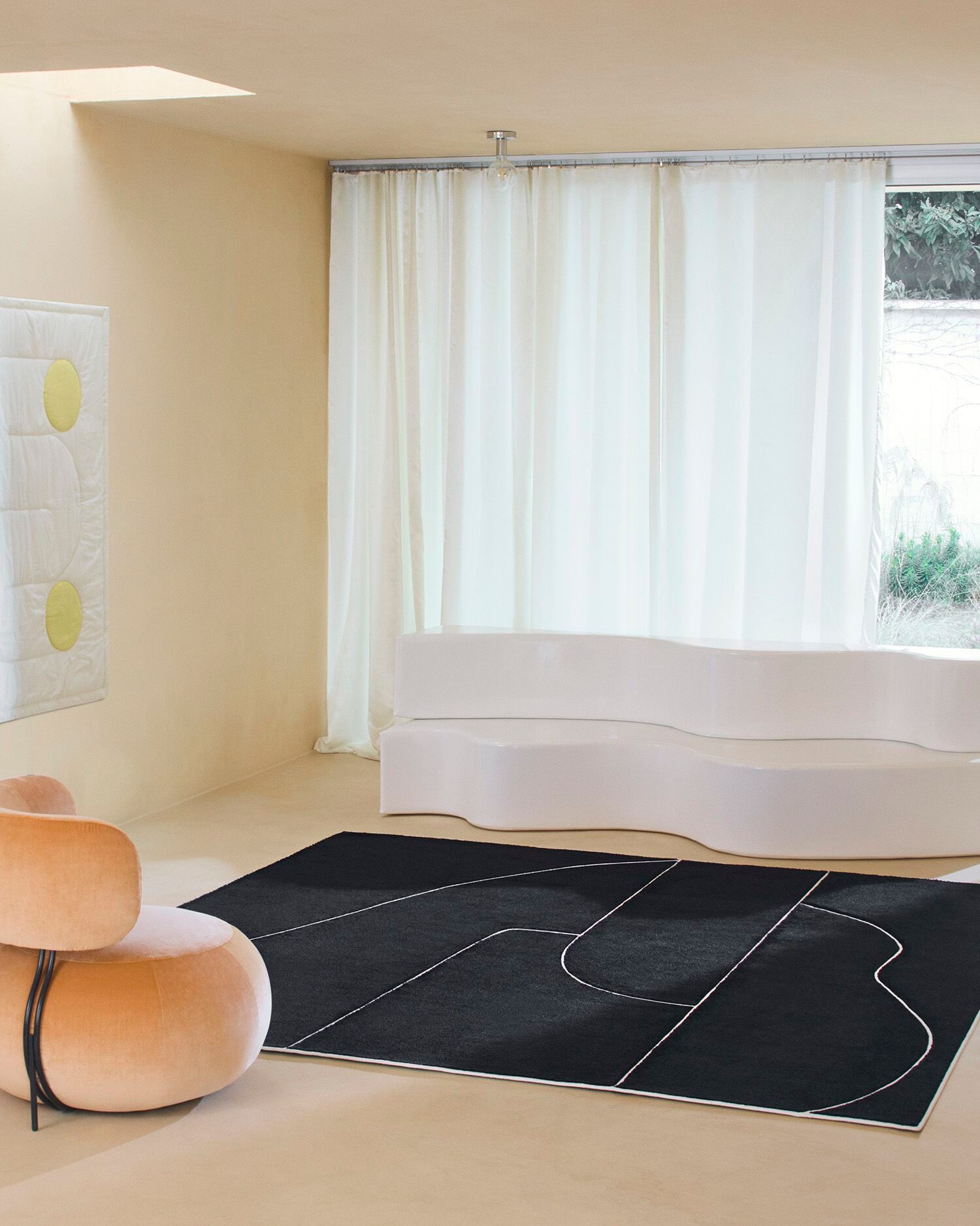 Квадратный ковер с рисунком Besana Moquette GLIDE ARCH-00002736 - Вид №2