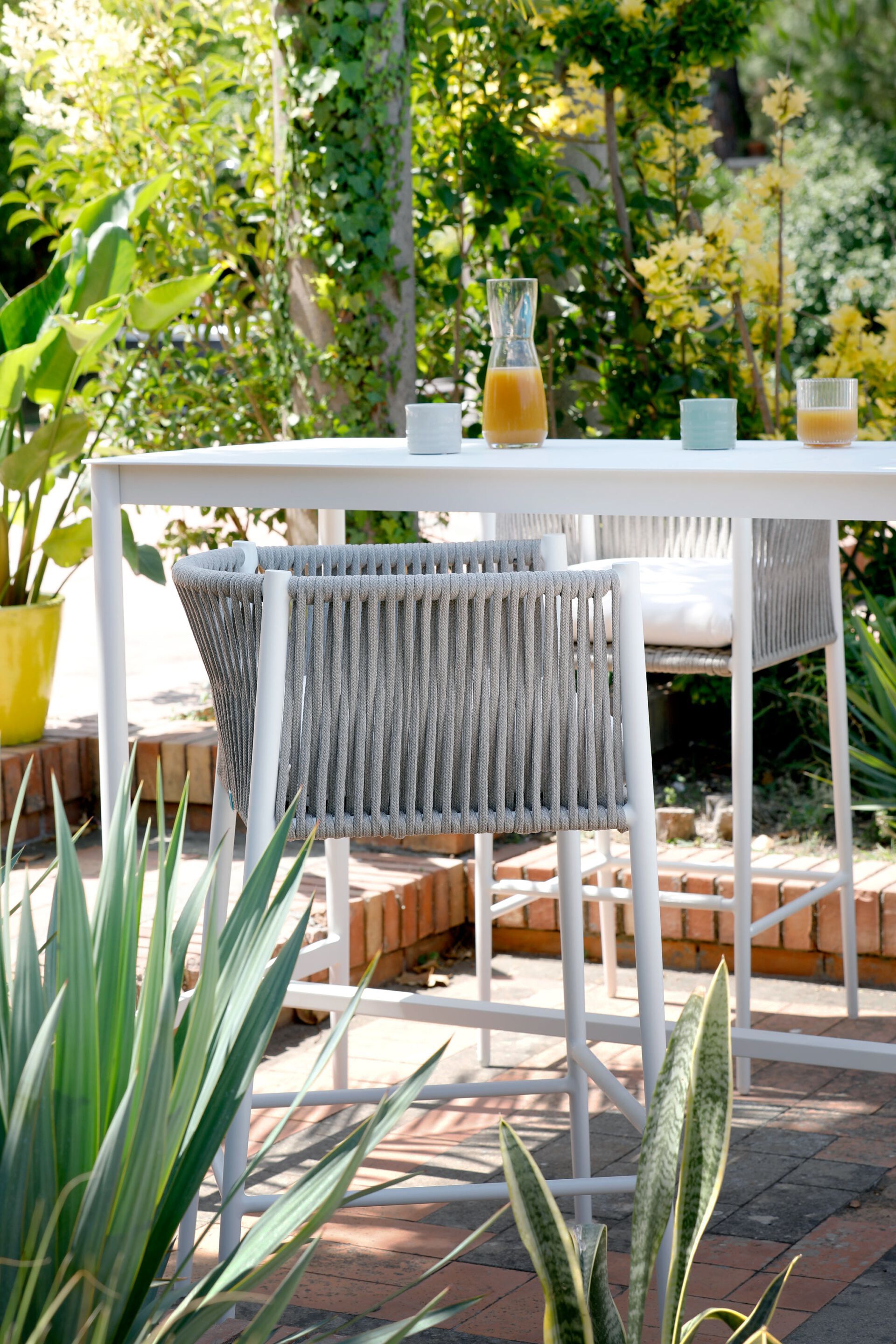 Алюминиевый высокий прямоугольный садовый стол Unopiù свет ARCH-00127194 - Вид №1