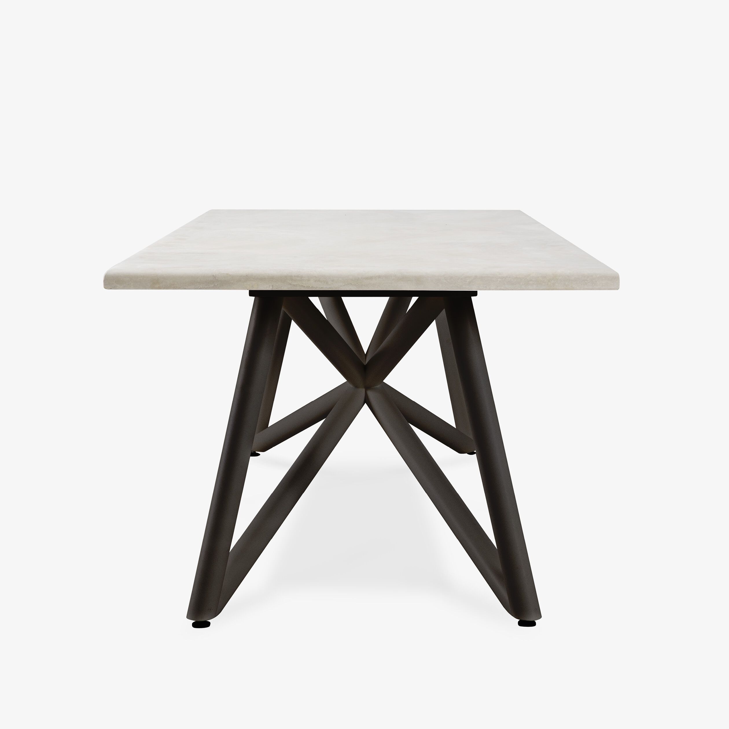 Травертин прямоугольный садовый стол VELTHA® искусство ARCH-00030760 - Вид №1