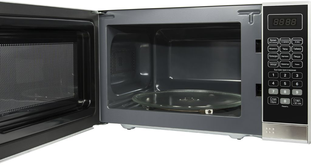 MFSMO.20.7SGB Микроволновые печи / свч печь, 20л, 700вт, электронное управление, черное стекло+планка из нержавеющей стали, 440х330х259(шхгхв) Maunfeld Santreyd  - Вид №3