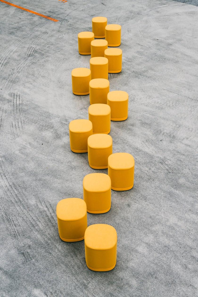 ENEA Квадратный пуф из ткани Puck sun-id-1353031 - Вид №4