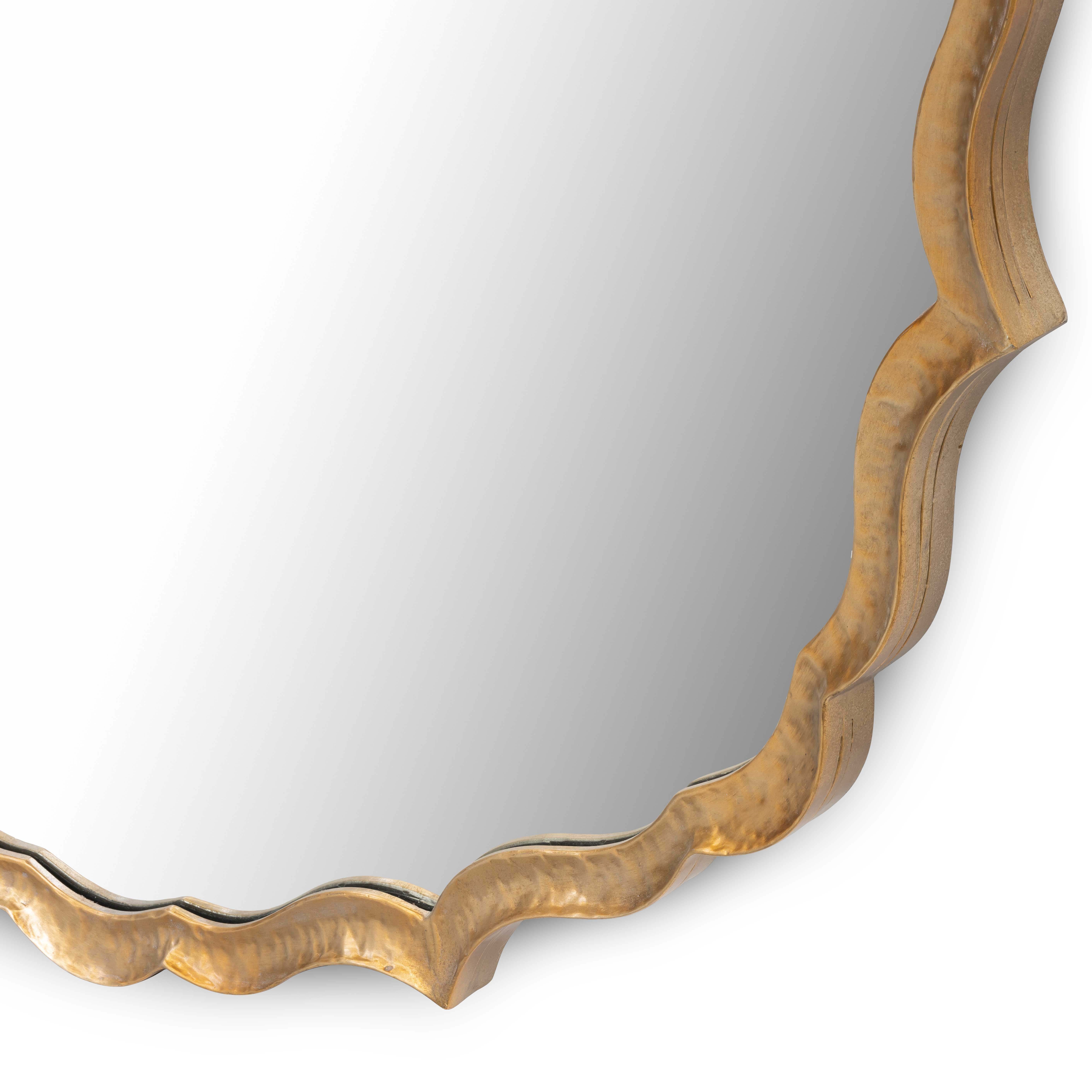 600943-09 ABHIKA ЗЕРКАЛО TEMP EDGY D111X3,5 LIGHT GOLD  - Вид №1