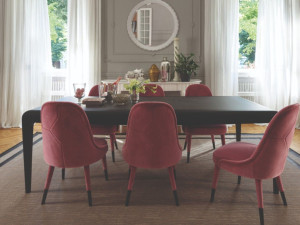 Прямоугольный стол для гостиной из бука