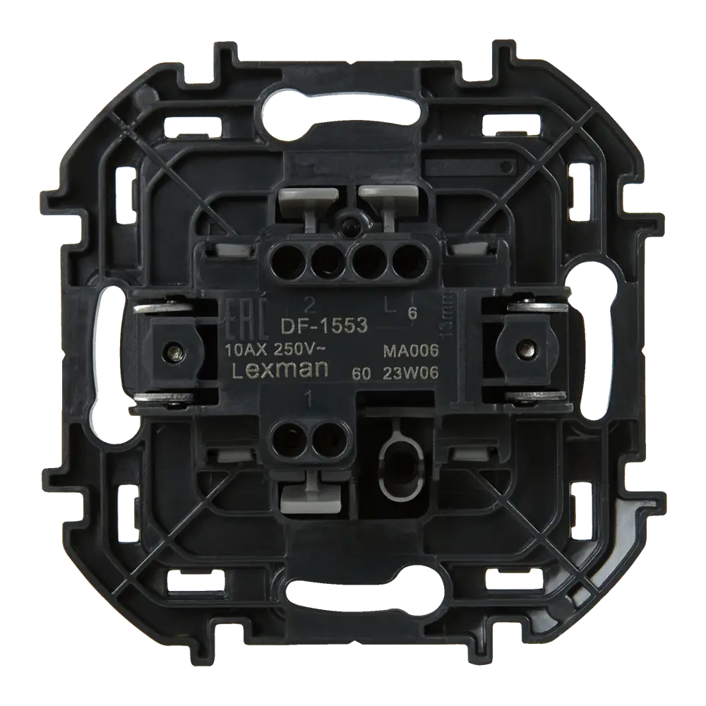 LEXMAN LILIAN - Одноклавишный переключатель скрытого монтажа в цвете Титан 86761686 STLM-1111913 - Вид №3