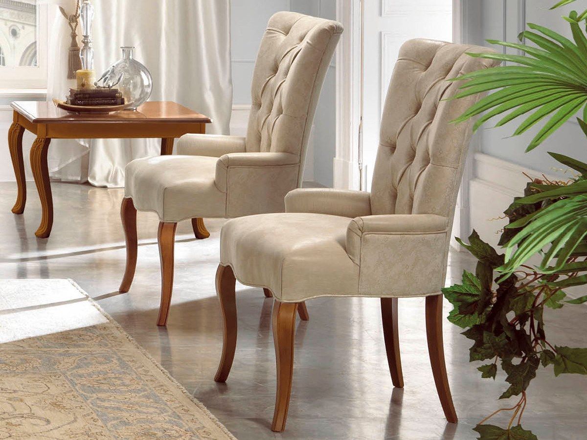 Деревянный стул с мягкой спинкой с подлокотниками CASA +39 Giulietta ARCH-00129953