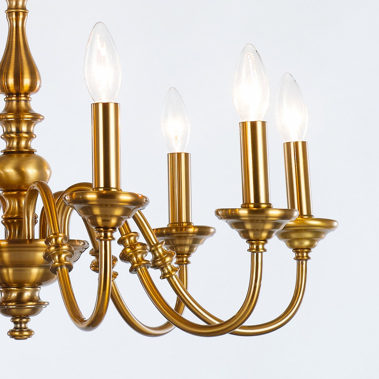 Люстра на 8 ламп золотая Delight Collection MD15027324-8A DELIGHT COLLECTION ДИЗАЙНЕРСКИЕ 00-3883169 Золото;прозрачный  - Вид №1