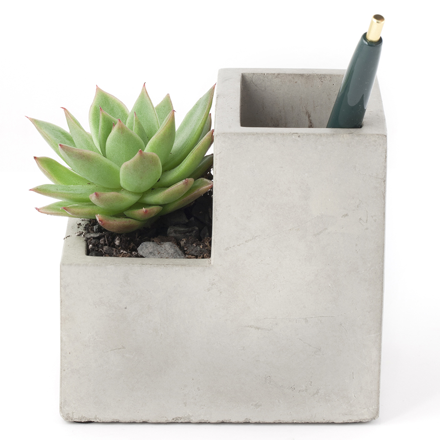 PL02-S Кашпо concrete малое Kikkerland  - Вид №4