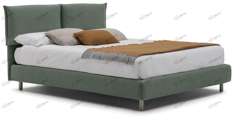 Bolzan Letti Кровать двуспальная с обивкой Iorca sun-id-1509629