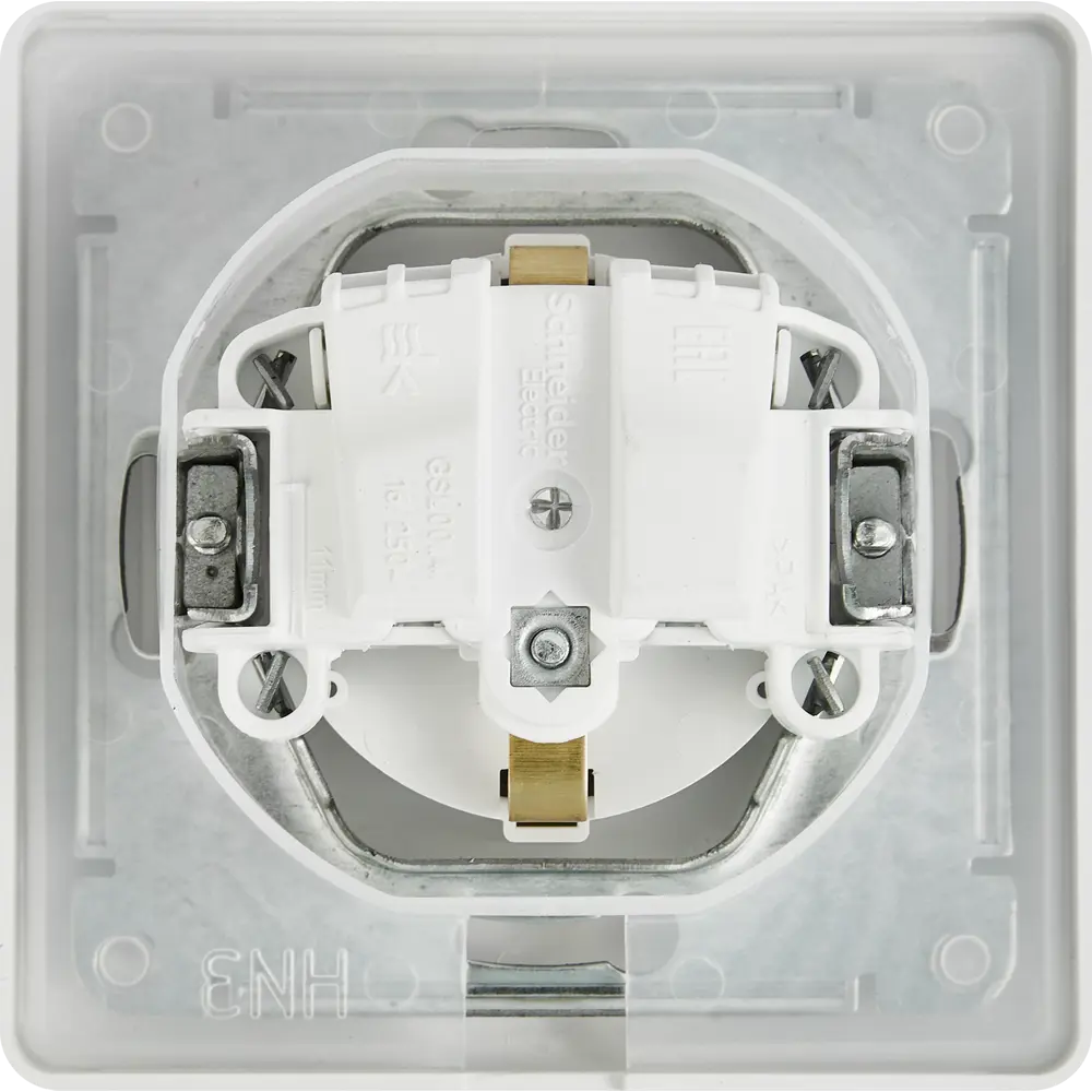 Розетка SYSTEME ELECTRIC Glossa с защитными шторками и крышкой 87813576 STLM-1115905 - Вид №3