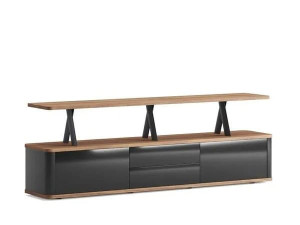 Деревянный шкаф для телевизора с ящиками