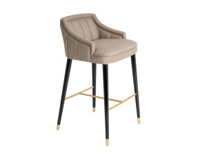 Тканевый барный стул с подставкой для ног