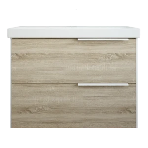 Тумба под раковину подвесная Sanflor Барселона 80 см цвет дуб сонома