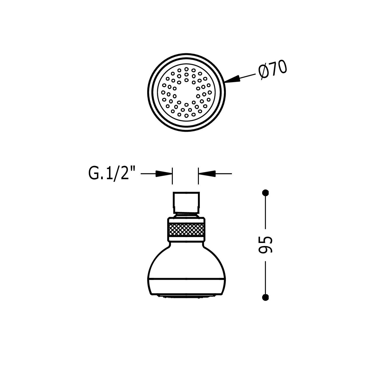 Насадка для душа-913480810 TRES Showers - Вид №1