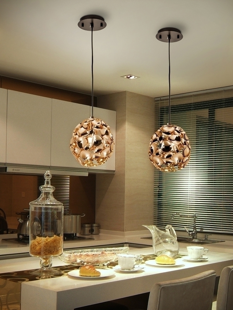 063952 Люстра Ø18 1L розовое золото Schuller Narisa 