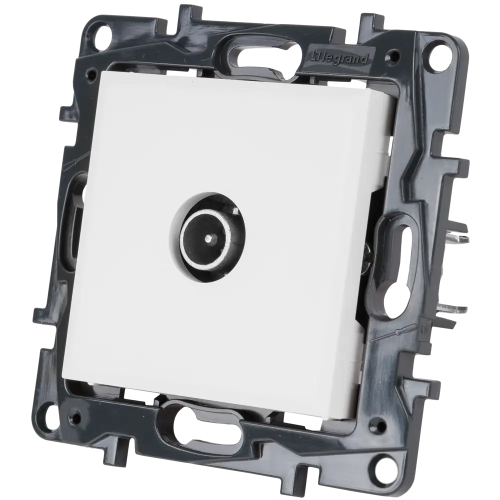 82064690 ТВ-розетка оконечная встраиваемая Legrand Structura шлейф, цвет белый STLM-0018674 - Вид №2