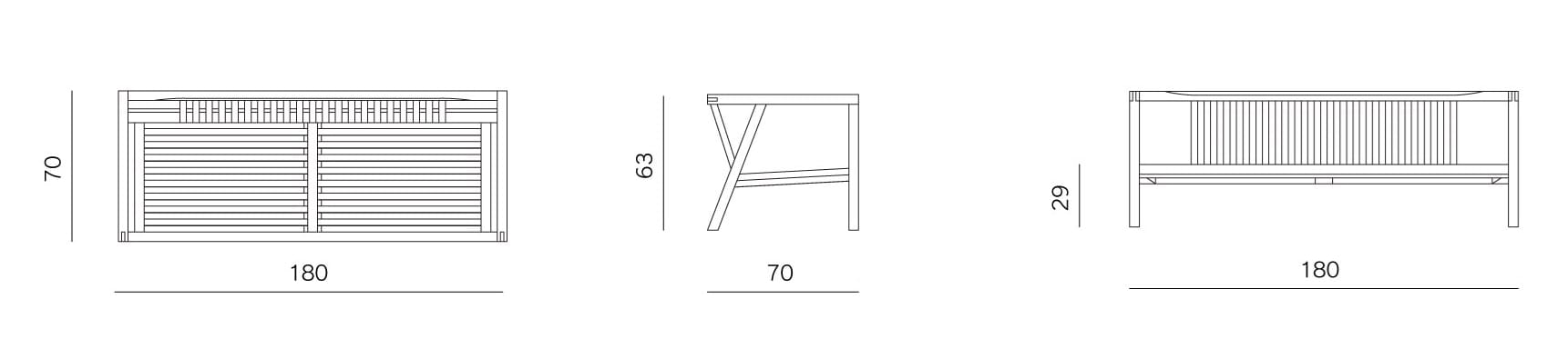 2-местный тканевый мягкий садовый диван prostoria Umomoku ARCH-00092311 - Вид №4