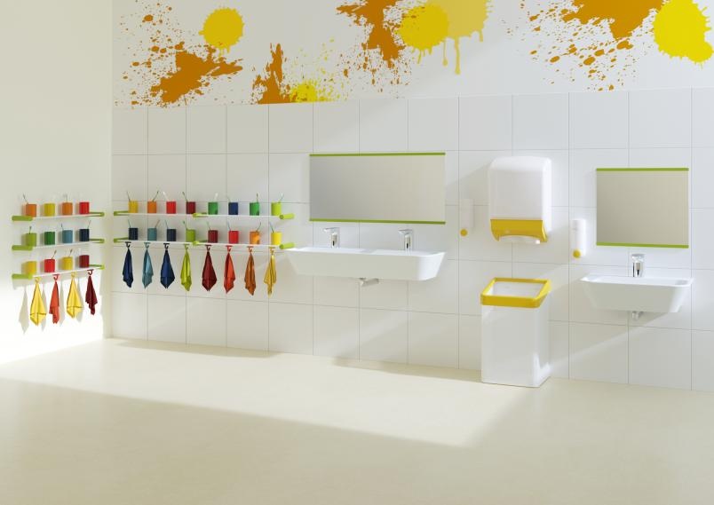 800.03.411 Набор удлинителей для держателей зубных щеток, 4 места HEWI Kids - Вид №8