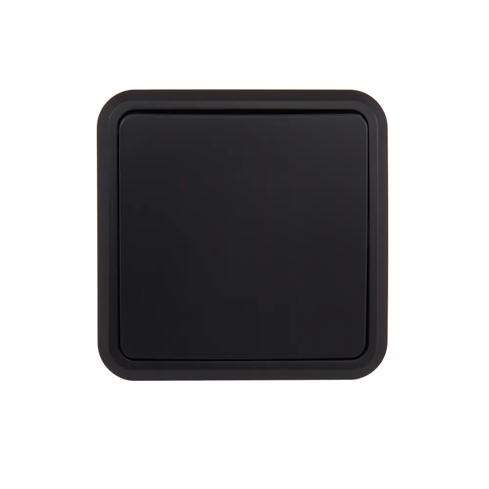 Выключатель LEXMAN First накладной одноклавишный черный матовый 88780874 First 1 STLM-1532042