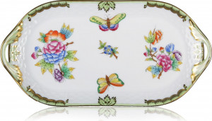 63091 Herend Блюдо для бутербродов прямоугольное 23,5см "Виктория" Фарфор
