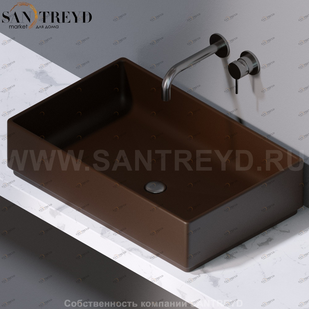 L620107 Накладная раковина на столешницу  прямоугольная A. e T. Italia Fly AeT ITALIA