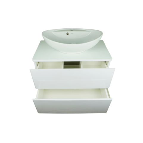 Orange Ot-75TuGLASS+G60 Тумба подвесная Otto c раковиной Гамма 600 sun-id-1517168 - Вид №1